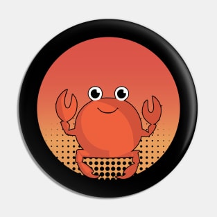 Funny Crab excitement birthday cool celebrate Pin