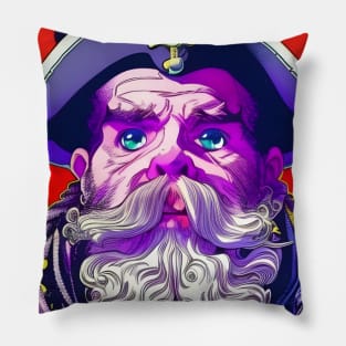 artistic pirate illustration Pillow