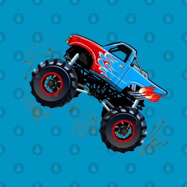 Cartoon monster truck by Mechanik