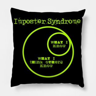 Imposter Syndrome What I know Pillow