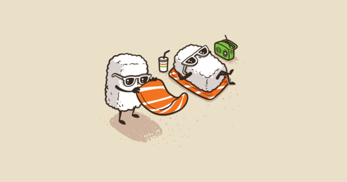 Summer Sushi - Summer - T-Shirt | TeePublic