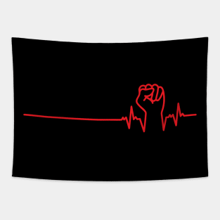 Black Pride T-Shirt | Black Heartbeat | Black History Month | Modern Black Artists | Black Power | Black Lives Matter | Black Excellence | Juneteenth Tapestry