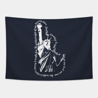 Statue of Liberty - Lady Liberty in White Tapestry