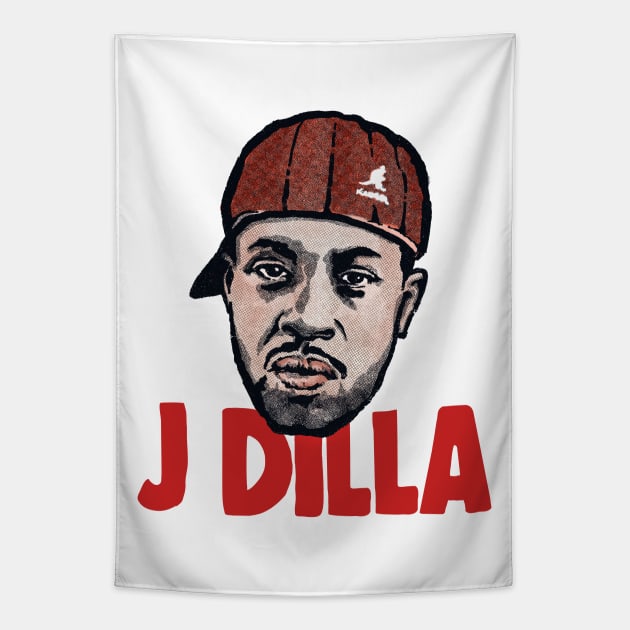 J Dilla / Original Hip Hop Fan Design Tapestry by DankFutura