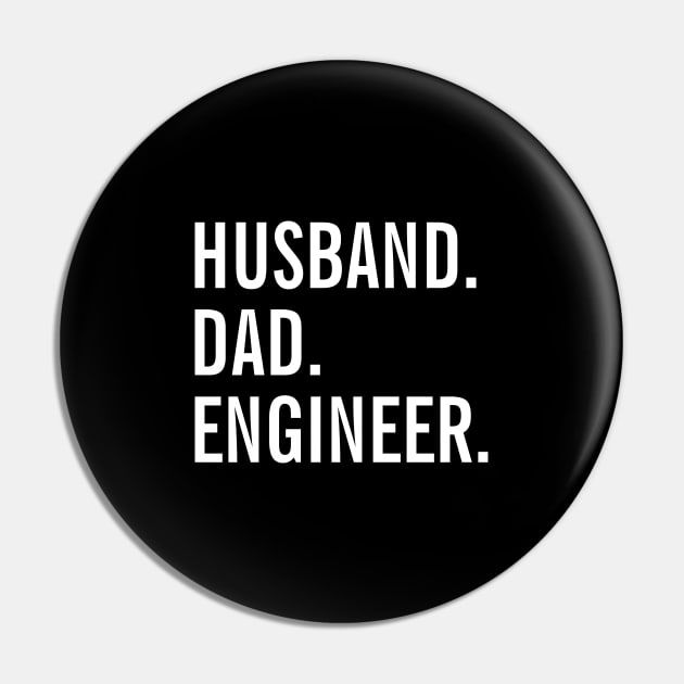 Husband Dad Engineer Pin by SpHu24