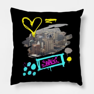 SAVAGE BALTIMORE CITY SKYLINE DESIGN Pillow