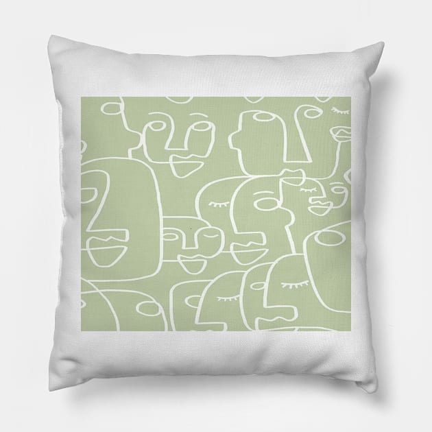 Line art Pillow by artforrart