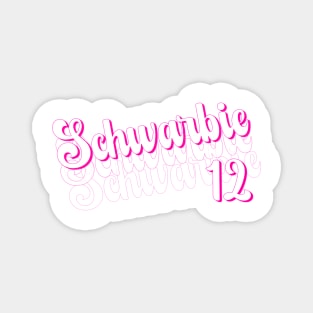 Schwarbie 12 pink gift Magnet