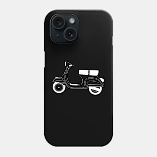 Vespa 125 ET3 White Outline Phone Case