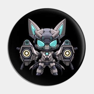 Robotic Defender - Batman Chibi Pin