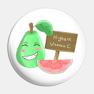 cute guava funny cartoon Pin