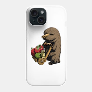 The mole that stole the strawberries and cheese Phone Case