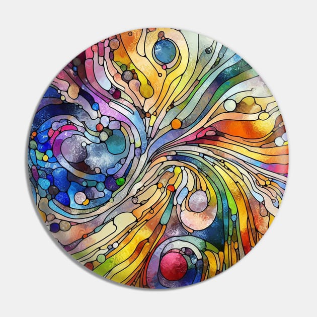 Psychedelic looking abstract illustration of stained glass Pin by WelshDesigns