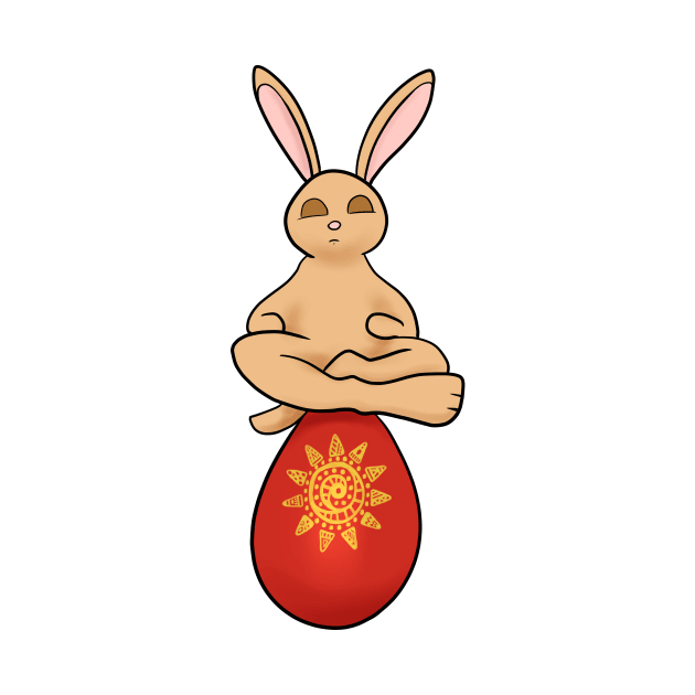 Yoga easter bunny by Zimart