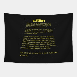 Serenity Opening Crawl Tapestry