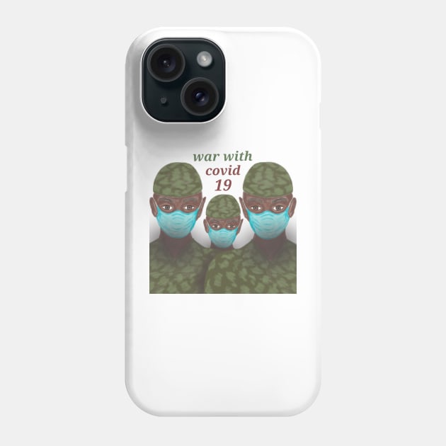 war with covid 19 Phone Case by Lunika