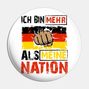 Anti Patriotism Design Germany Pin