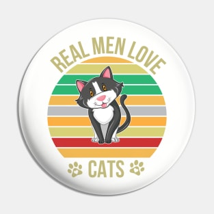 Real Men Love Cats Pin