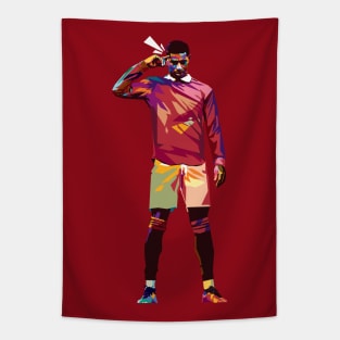 Marcus Rashford red Tapestry