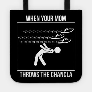 La Chancla Mexican Meme Dodging Bullet Time Parody Tote