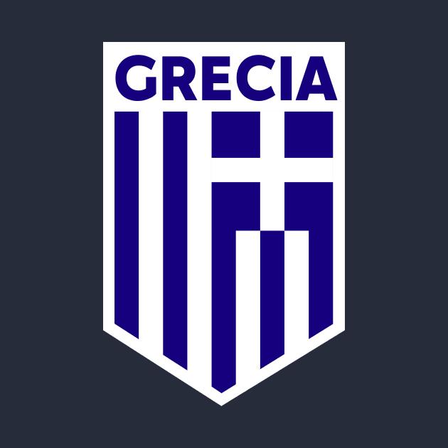 Greece Flag Emblem by SLAG_Creative