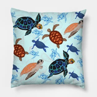 Sea turtles pattern Pillow