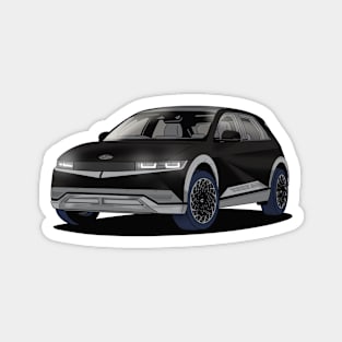 Hyundai Ioniq 5 Black Electric Car Magnet