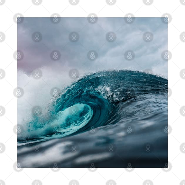 Beautiful Turquoise Ocean Wave by ArtoTee