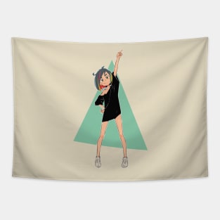 Triangle One-Piece Girl Tapestry