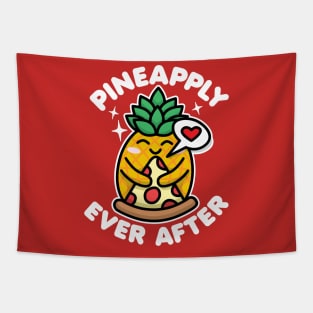 Pineapply Ever After Pineapple Pizza Lover Tapestry