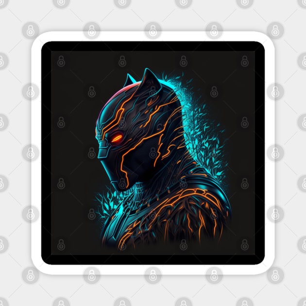 Fan Art Black Panther Magnet by DreamMeArt