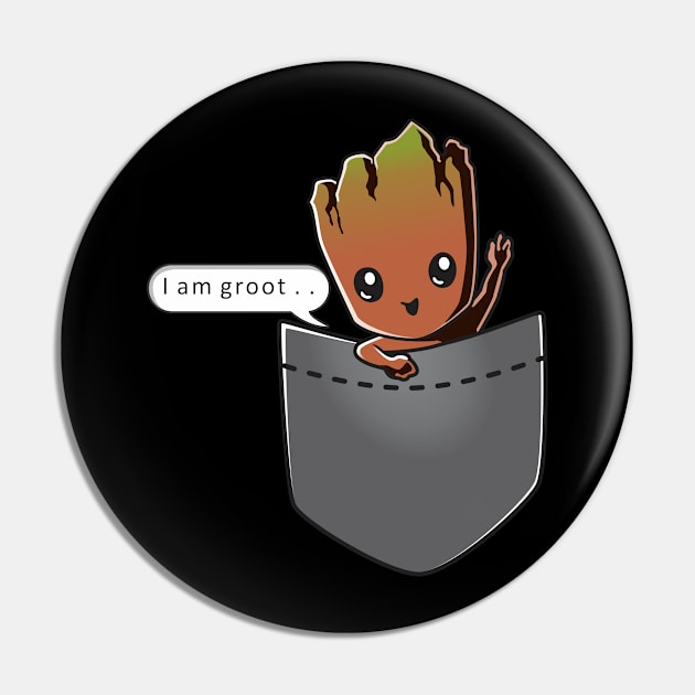 Baby Groot artwork Pin by gfrsartwork