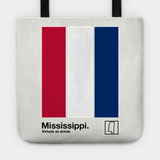 Mississippi // Original Minimalist Artwork Poster Design Tote