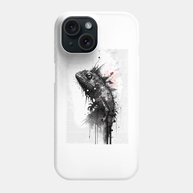 Inky Iguana Phone Case by TortillaChief