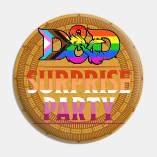 D&D Surprise Party Pride - Lesbian Flag Pin