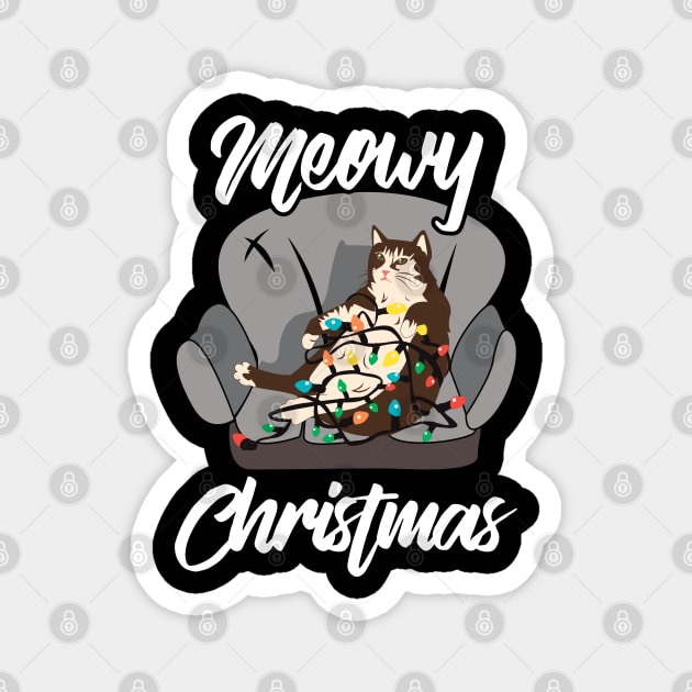 Cats Christmas. Meowy Christmas. Magnet by KsuAnn