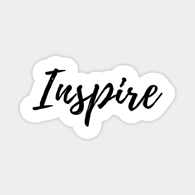 Inspire quote Magnet by camilovelove