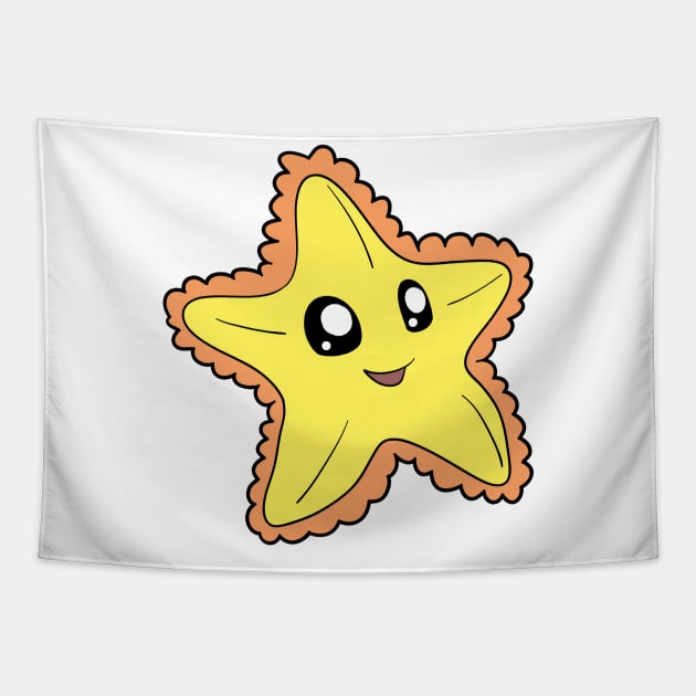 Kawaii starfish Tapestry by Modern Medieval Design