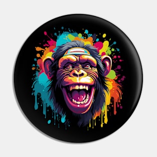 Chimpanzee Happiness Pin