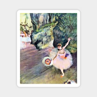 Dancer With a Bouquet of Flowers by Edgar Degas Magnet