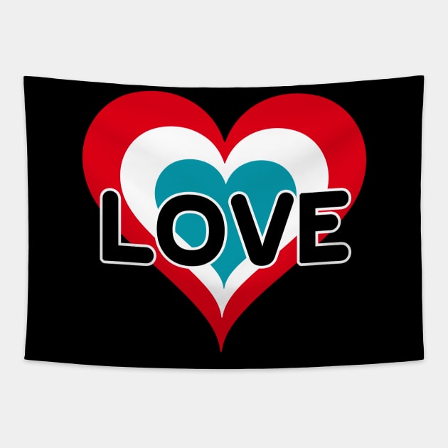 love unisex Tapestry by bakry