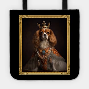 Elegant Cavalier - Medieval English Queen  (Framed) Tote