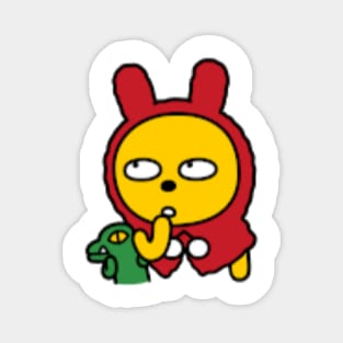 KakaoTalk Friends Muzi & Con (Red Riding Hood) Magnet