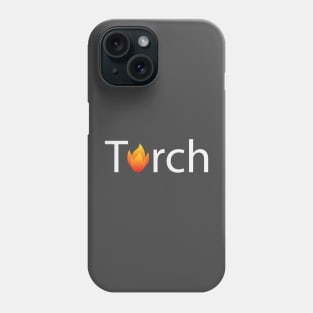 Torch artistic typography design Phone Case