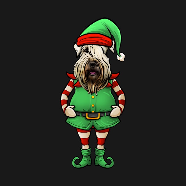 Wheaten Terrier Christmas Elf by whyitsme