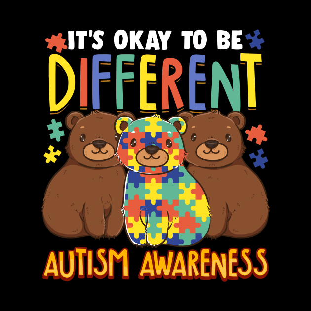 It's OK To Be Different Autism Awareness Bears by theperfectpresents