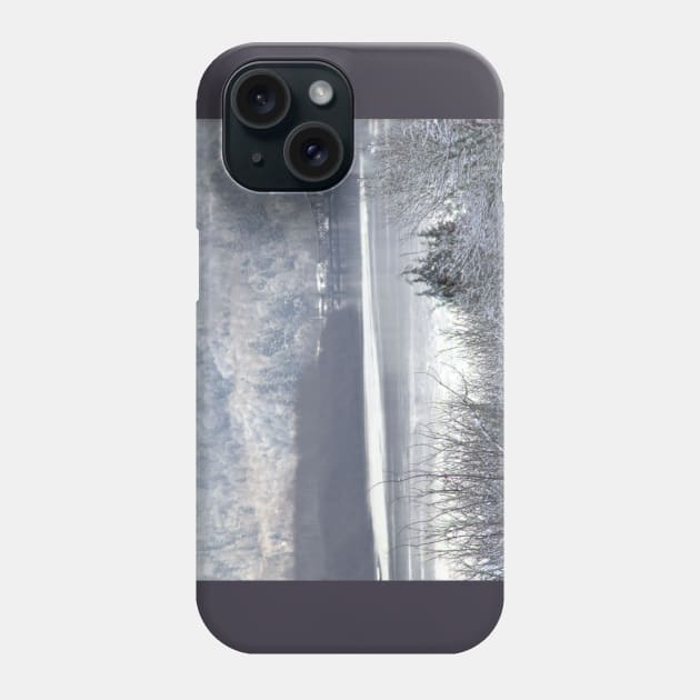 Columbia river and snow 2 Phone Case by DlmtleArt