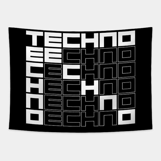 techno music Tapestry by lkn