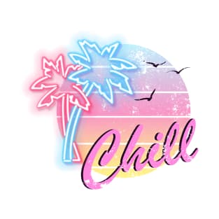 Chill Summer Palms White T-Shirt