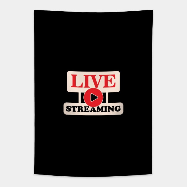 Live Streaming Tapestry by VecTikSam